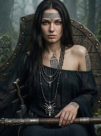 Portrait d'une guerrière viking, la « Shieldmaiden » sur ANGGA HERMAWAN WIDODO