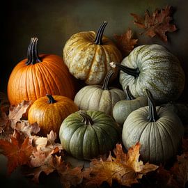 Pumpkin variety autumn by Poster Art Shop