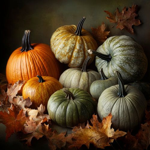 Pompoen variëteit herfst