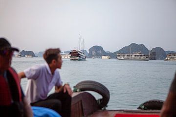 Ausflugsschiffe in der Halong-Bucht (Vietnam) von t.ART
