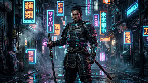 Japan, Cyberpunk Samurai
