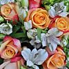 bouquet with flowers especially roses by W J Kok