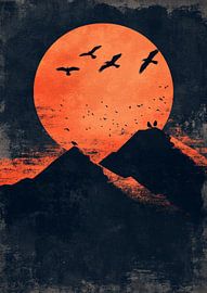 Twilight Serenity A Majestic Mountain Landscape