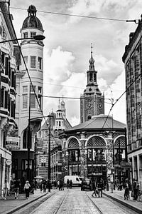 Innere Stadt von Den Haag Niederlande Schwarz und Weiß
