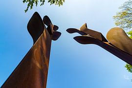 Roestige gladiolen by Maerten Prins