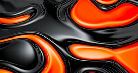 Oranje en zwart