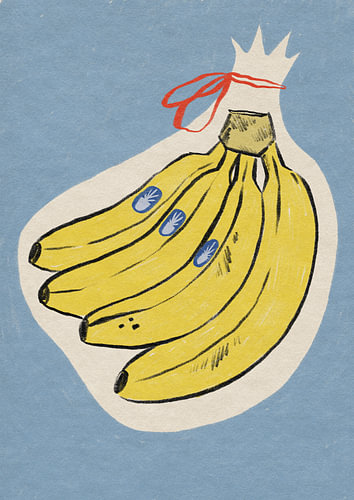 Une grappe de bananes