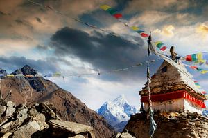 Stupa in Nepal von Jürgen Wiesler