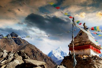 Stupa in Nepal von Jürgen Wiesler