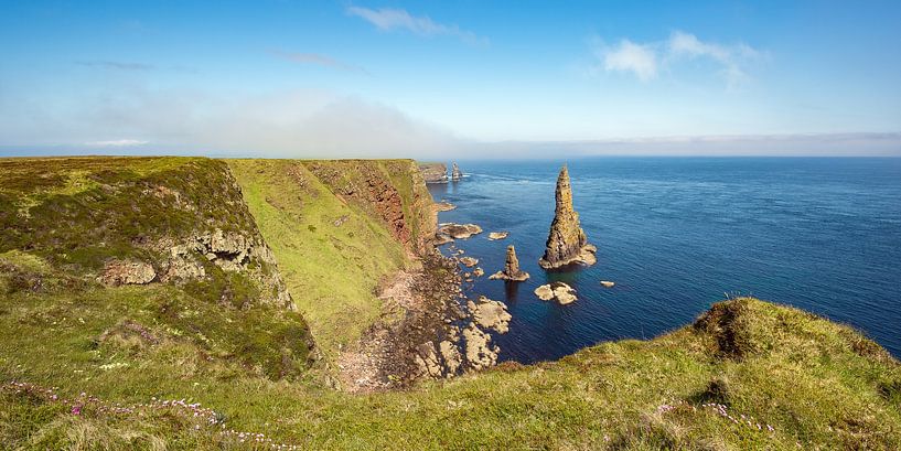 Küste bei den Duncansby Stacks in Nordschottland von Michael Valjak