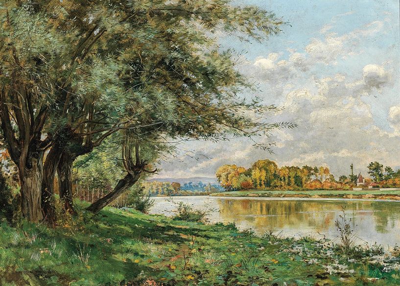 Meadows by the River by Antonije Lazovic