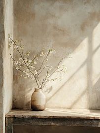 Stilleben im japanischen Stil von Japandi Art Studio