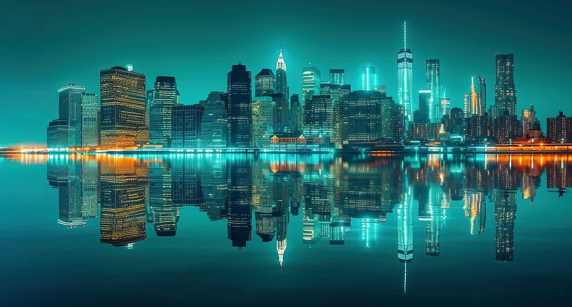 Skyline abstractie van fernlichtsicht