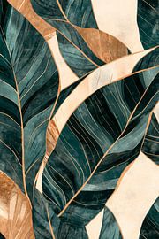 Blätterdesign Natur von Poster Art Shop