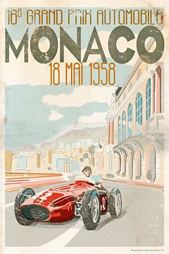 Monaco Grand Prix 1958 by Bert-Jan de Wagenaar