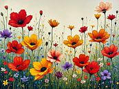 Kleurrijk bloemenveld expressionime van The Photo Artist thumbnail
