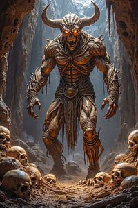 Dark Fantasy Edition: VORZAKAR - Der Teufel in der Höhle der Totenköpfe | Kunst & Fine Art Prints