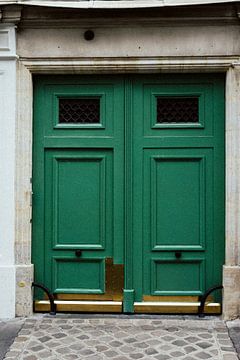 Een Deur in het groen met Goud | Parijs | Frankrijk Reisfotografie van Dohi Media