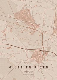 Stadtplan von Gilze en Rijen von Stef van Campen