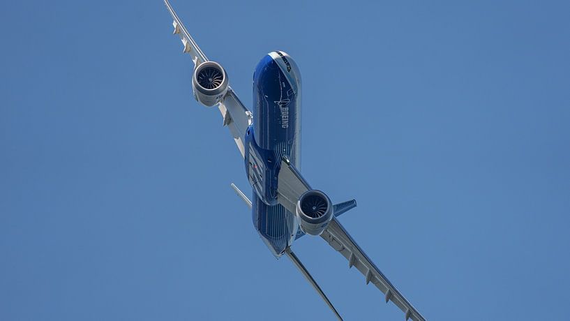 Vol plané d'un avion d'essai Boeing 777X. par Jaap van den Berg