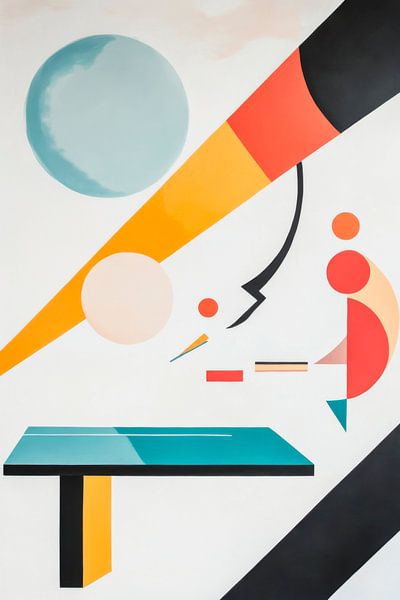 Abstrakte Kunst mit geometrischen Formen von Poster Art Shop