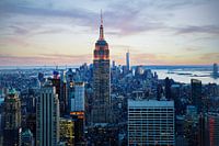 New York Skyline au coucher du soleil