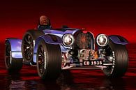 Classic car –  Oldtimer Bugatti Type 33 by Jan Keteleer thumbnail