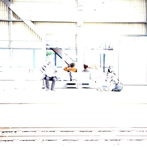 Uitzicht op het treinstation