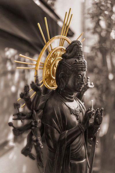 Japanse Bodhisattva Jundei Kannon goddelijkheid van medeleven. van Kuremo Kuremo