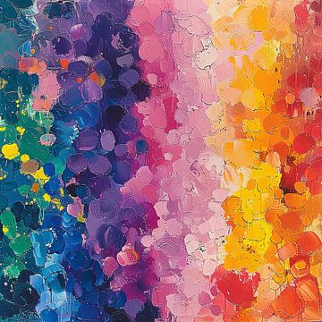 Peinture abstraite multicolore Moderne No 14 sur Niklas Maximilian