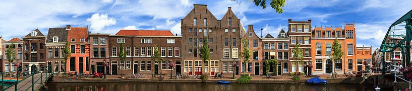 Leiden Oude Rijn panorama van Dennis van de Water