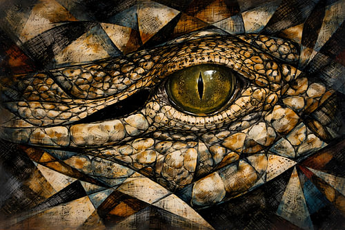 Oog van de krokodil