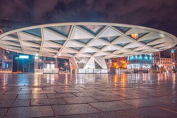 Rogierplein Brussel II | Nachtfotografie | Architectuurfotografie van Daan Duvillier | Dsquared Photography