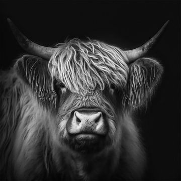 Portret van een Schotse hooglander