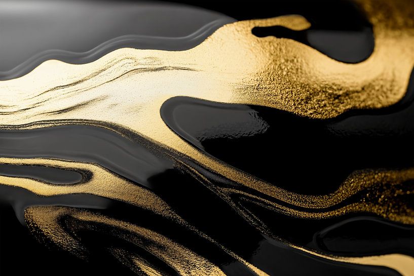 Abstract Alchemy - Golden Gloss III by Philippe HUGONNARD