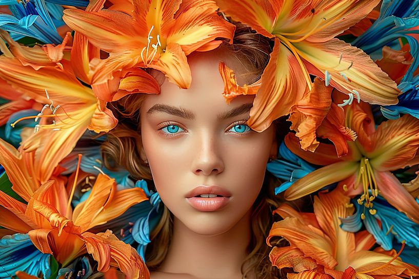 La femme au pouvoir des fleurs par Egon Zitter