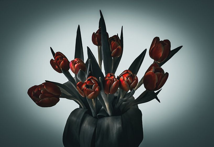 Tulips red green by BAM