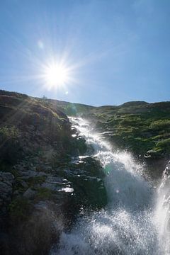 Waterval in Oostenrijk van Ardjan van Bergeijk