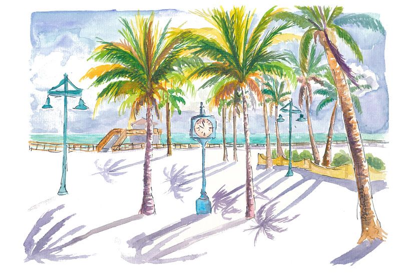 Tijdloze charme in de Times Square-omgeving van Fort Myers Beach van Markus Bleichner