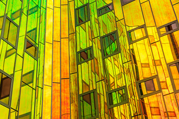 Groen en Oranje architectuur L'Arc en Ciel Deventer