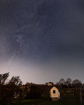 Greutterwald night sky by Laquaiart