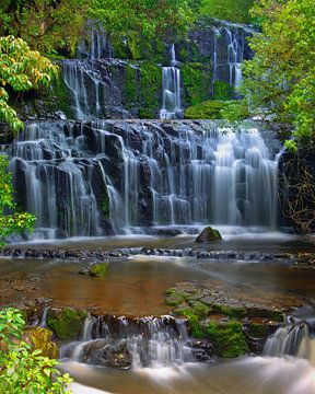 Purakaunui Falls, Zuider Eiland, Nieuw Zeeland