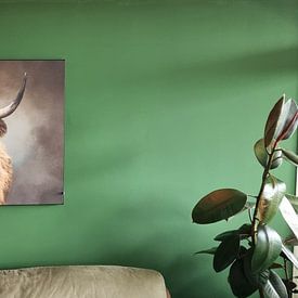 Customer photo: Scottish Highland Cow by Diana van Tankeren, on artframe