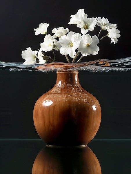 Aqua flowers 2 par PixelMint.