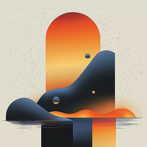 Een surrealistisch landschap