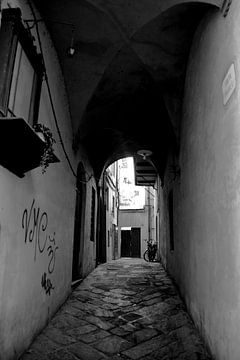 Toscane Italie Lucca Centre-ville noir et blanc