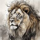 Lion portrait paint by Lens Design Studio thumbnail