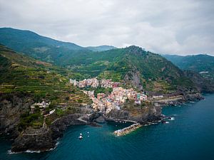 Cinque Terre, prachtige kleurrijke dorpjes in de bergen van Italie van Dave Verstappen