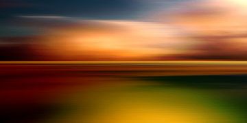 Simpelweg zonsondergang van Andreas Wemmje