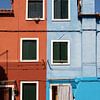 Maisons colorées à Burano (18) sur Jolanda van Eek en Ron de Jong